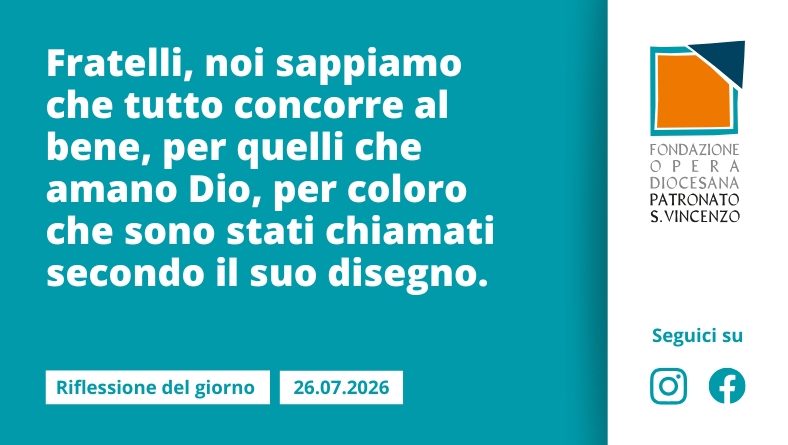 Domenica 26 luglio 2026
