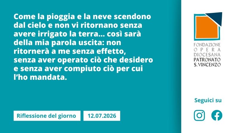 Domenica 12 luglio 2026