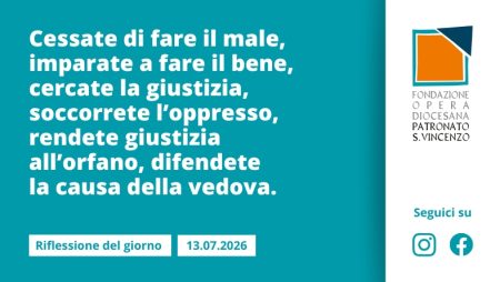 Lunedì 13 luglio 2026