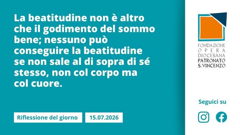 Mercoledì 15 luglio 2026