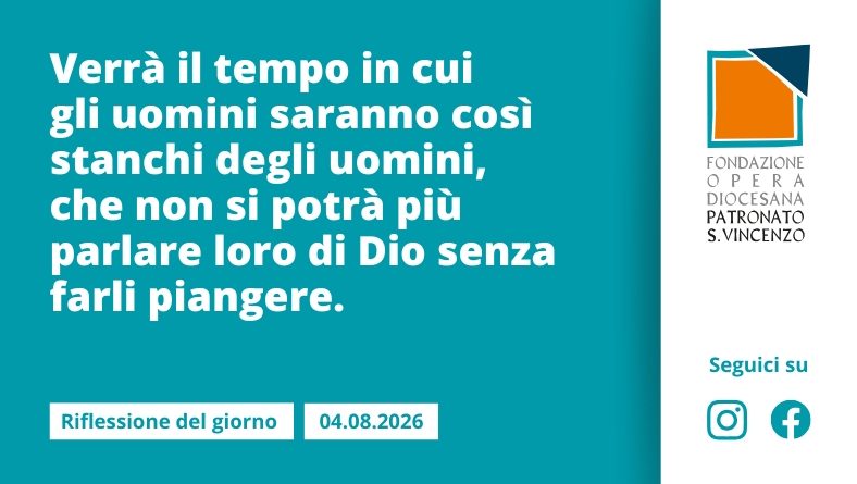 Martedì 4 agosto 2026