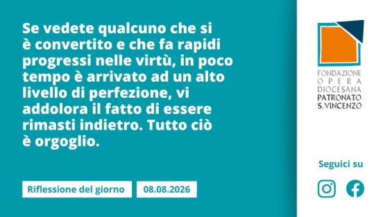 Sabato 8 agosto 2026