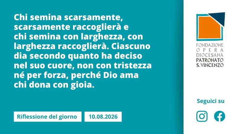 Lunedì 10 agosto 2026