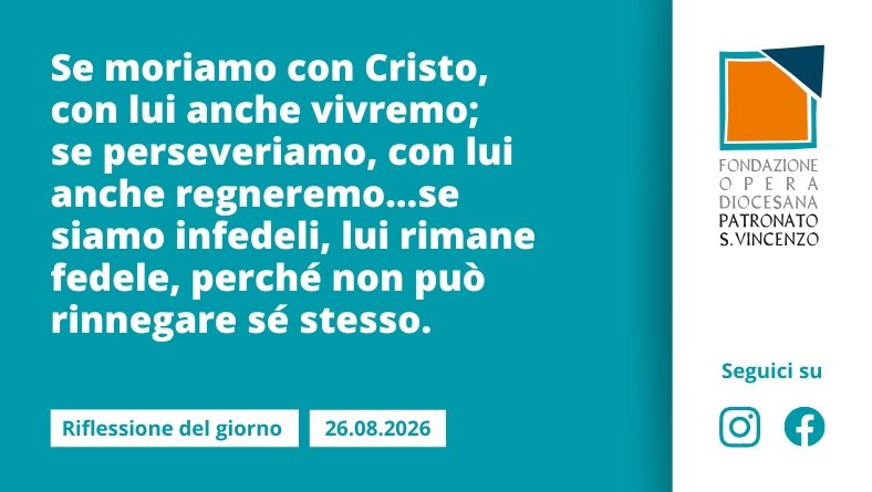 Mercoledì 26 agosto 2026