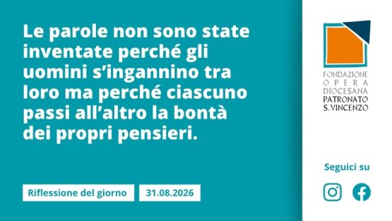 Lunedì 31 agosto 2026