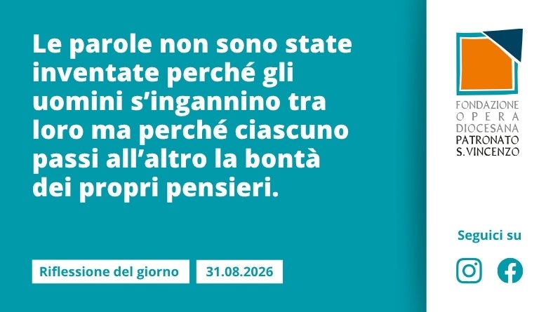 Lunedì 31 agosto 2026