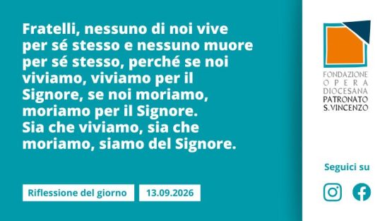 Domenica13 settembre 2026
