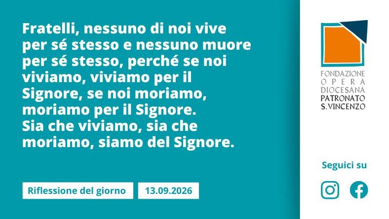 Domenica13 settembre 2026