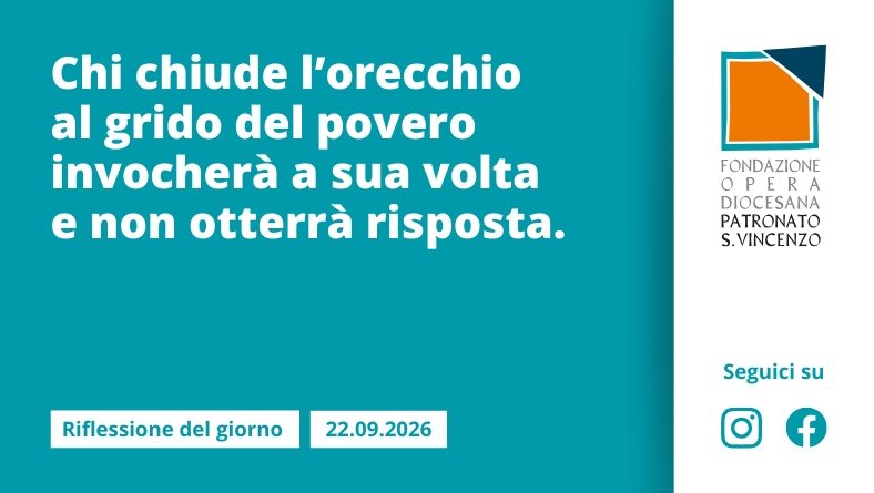 Martedì 22 settembre 2026
