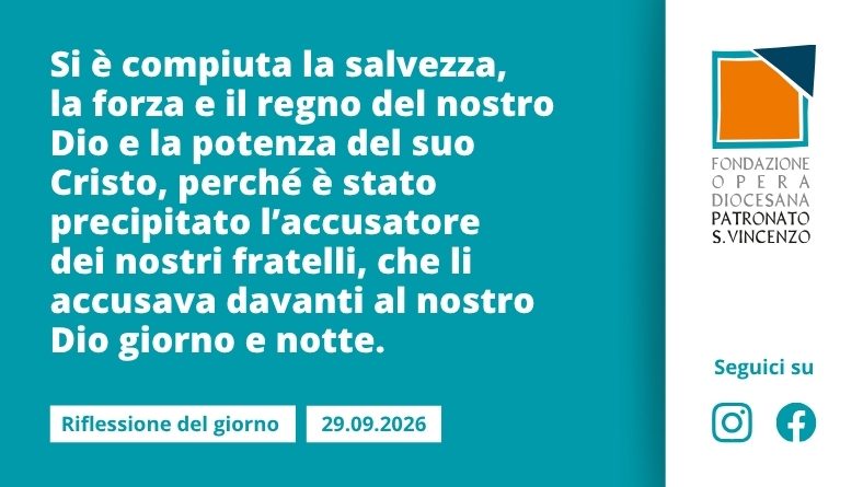 Martedì 29 settembre 2026