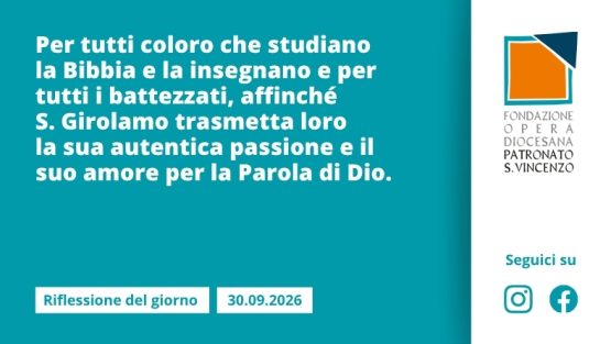 Mercoledì 30 settembre 2026