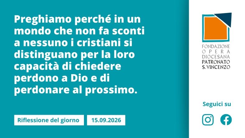 Martedì 15 settembre 2026