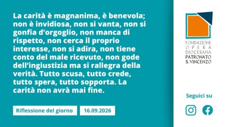 Mercoledì 16 settembre 2026