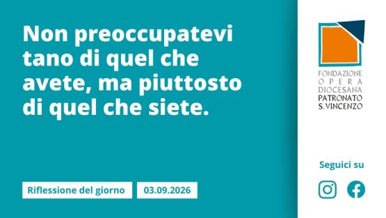 Giovedì 3 settembre 2026