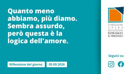 Sabato 5 settembre 2026
