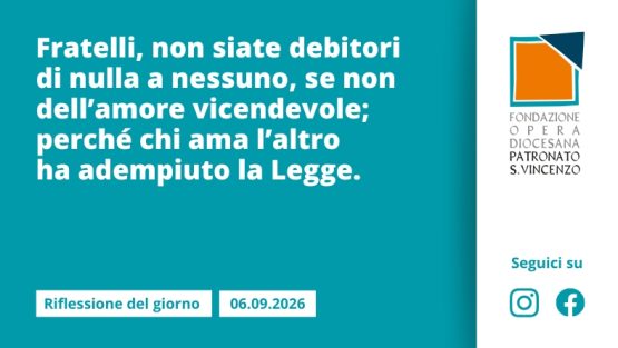 Domenica 6 settembre 2026