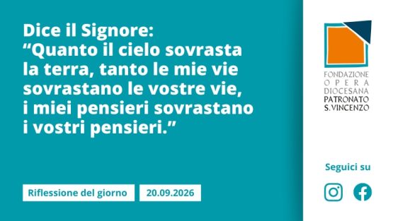 Domenica 20 settembre 2026