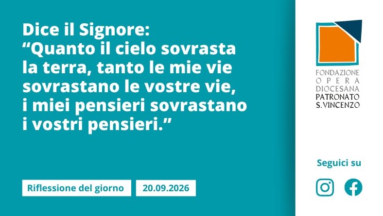 Domenica 20 settembre 2026