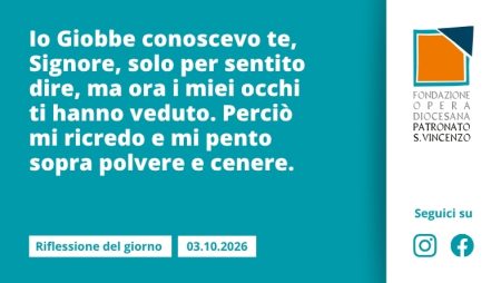 Sabato 3 ottobre 2026