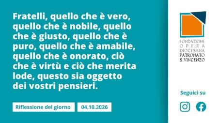 Domenica 4 ottobre 2026