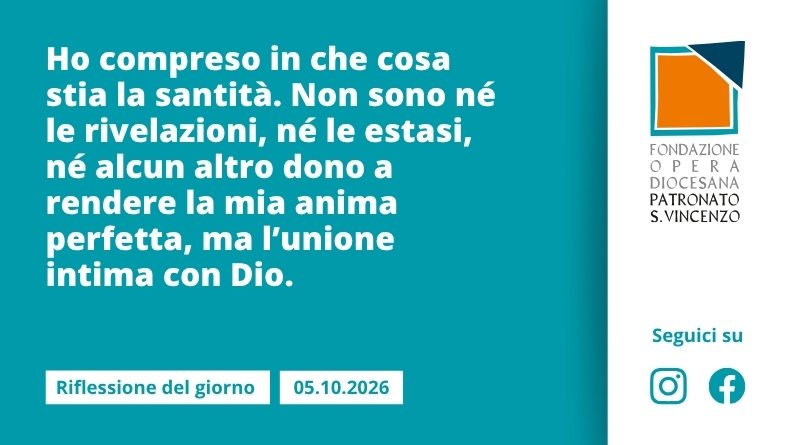 Lunedì 5 ottobre 2026
