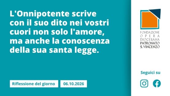 Martedì 6 ottobre 2026