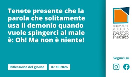 Mercoledì 7 ottobre 2026