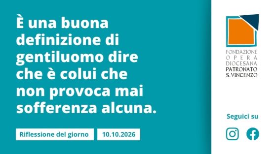 Sabato 10 ottobre 2026