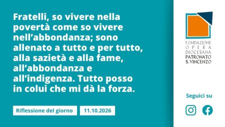 Domenica 11 ottobre 2026
