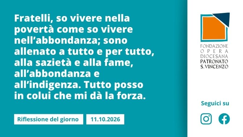 Domenica 11 ottobre 2026