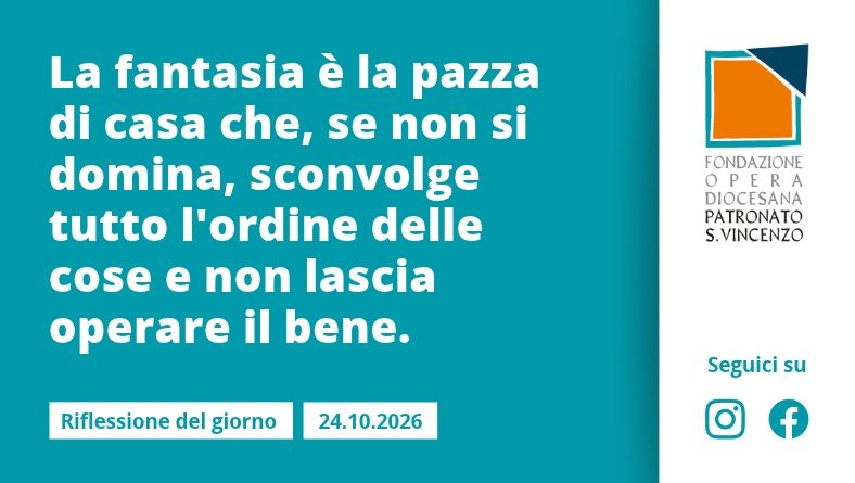 Sabato 24 ottobre 2026